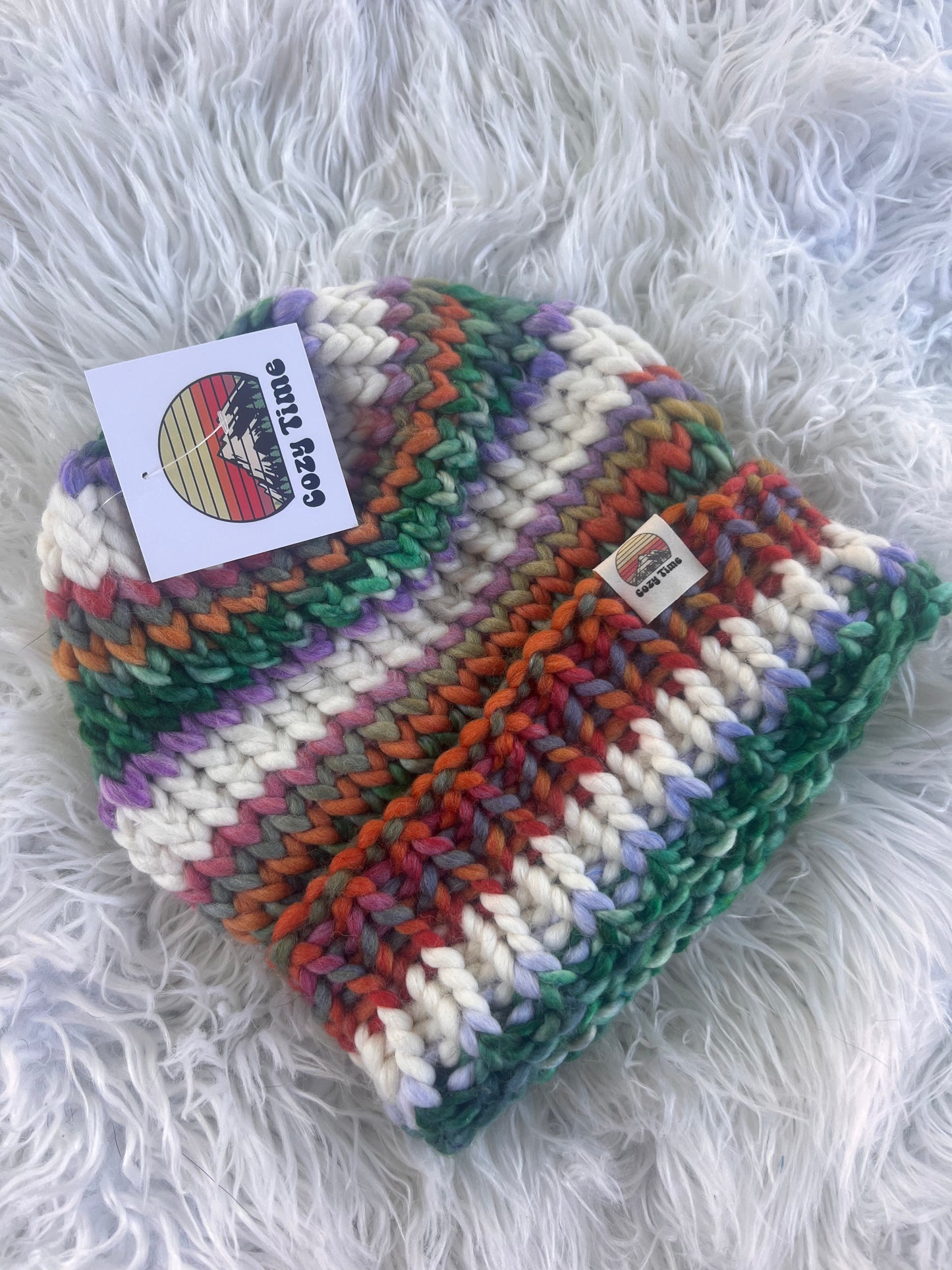OOAK hand dyed luxury beanie