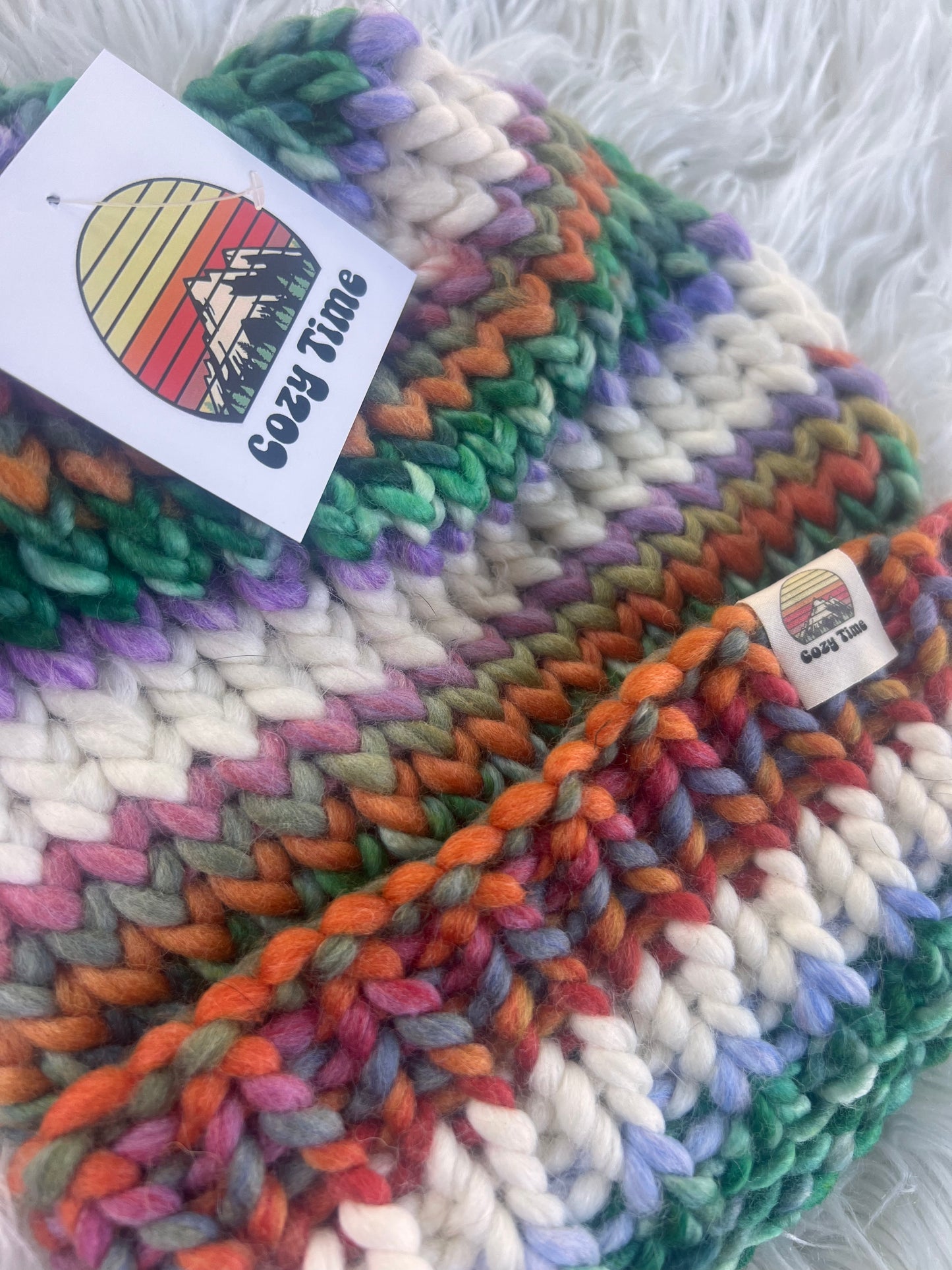OOAK hand dyed luxury beanie