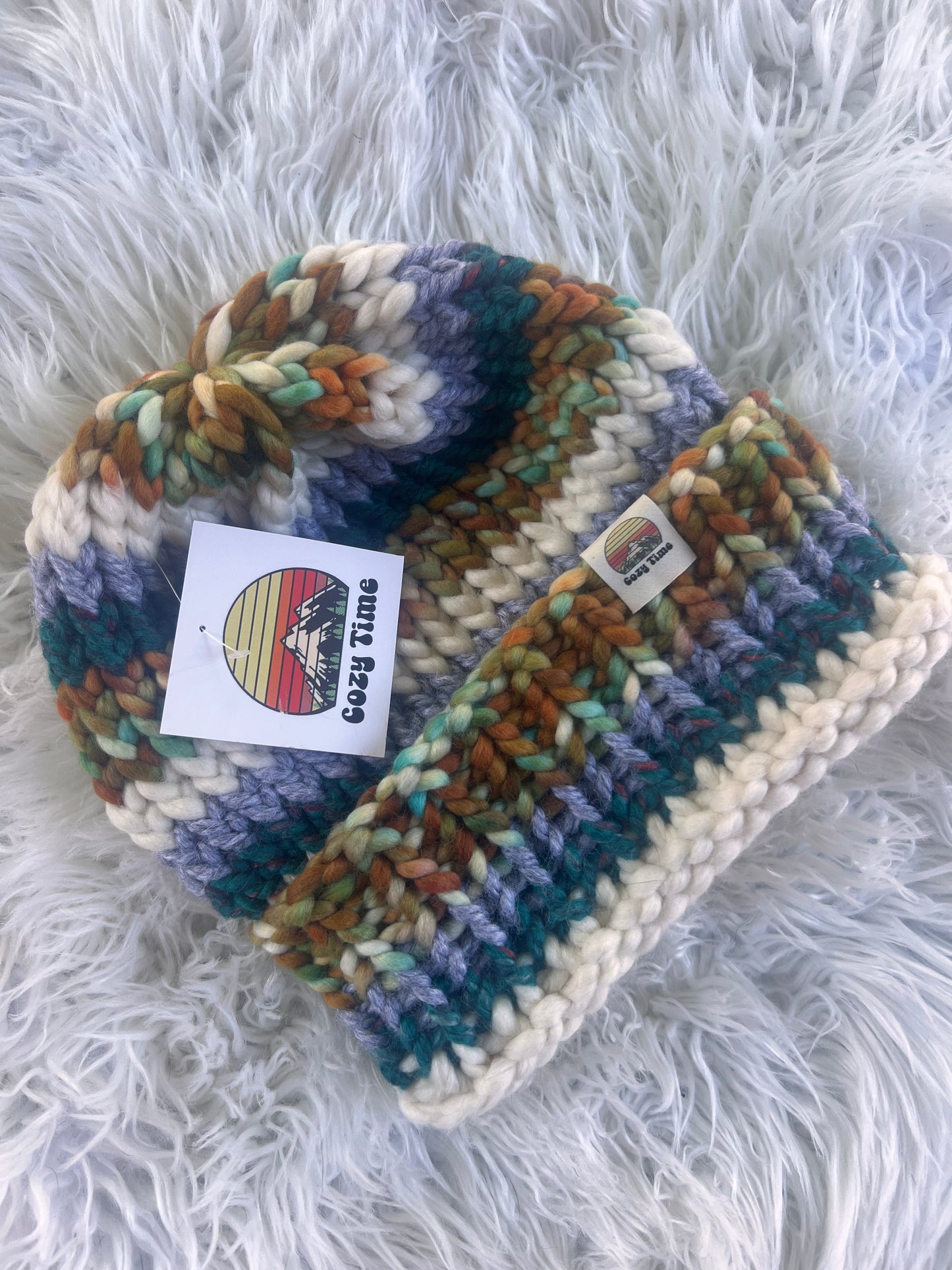 OOAK hand dyed luxury beanie