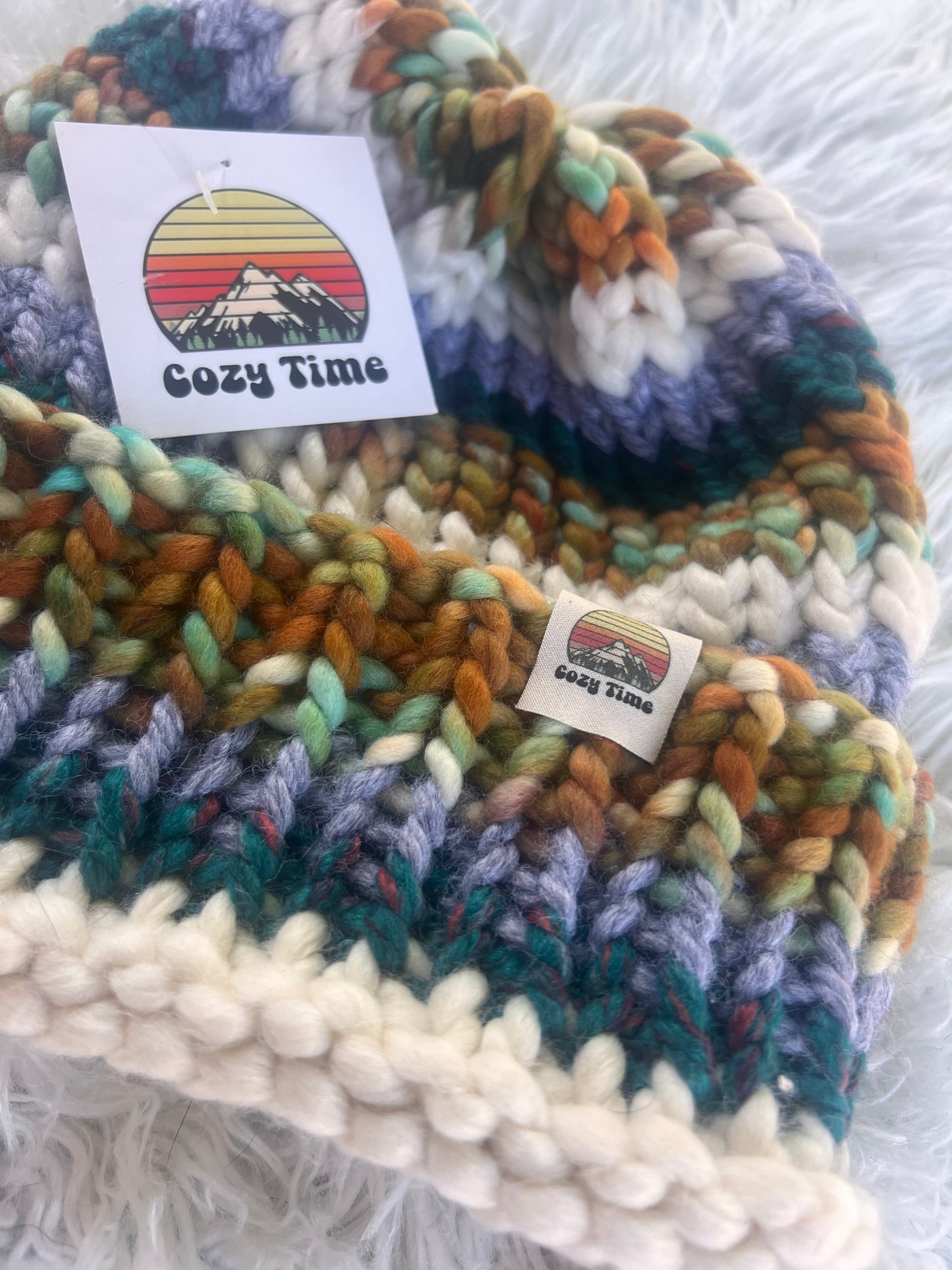 OOAK hand dyed luxury beanie