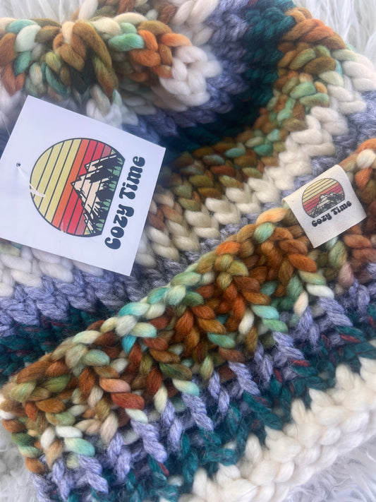OOAK hand dyed luxury beanie