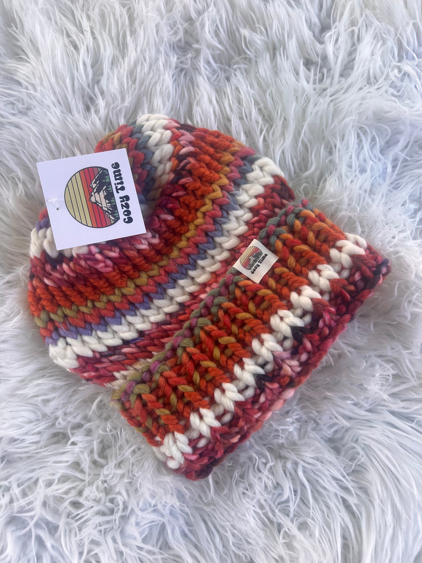 OOAK hand dyed luxury beanie